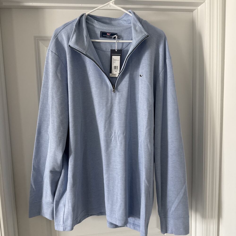Vineyard Vines Saltwater 1/4 Light Blue XXL NWT